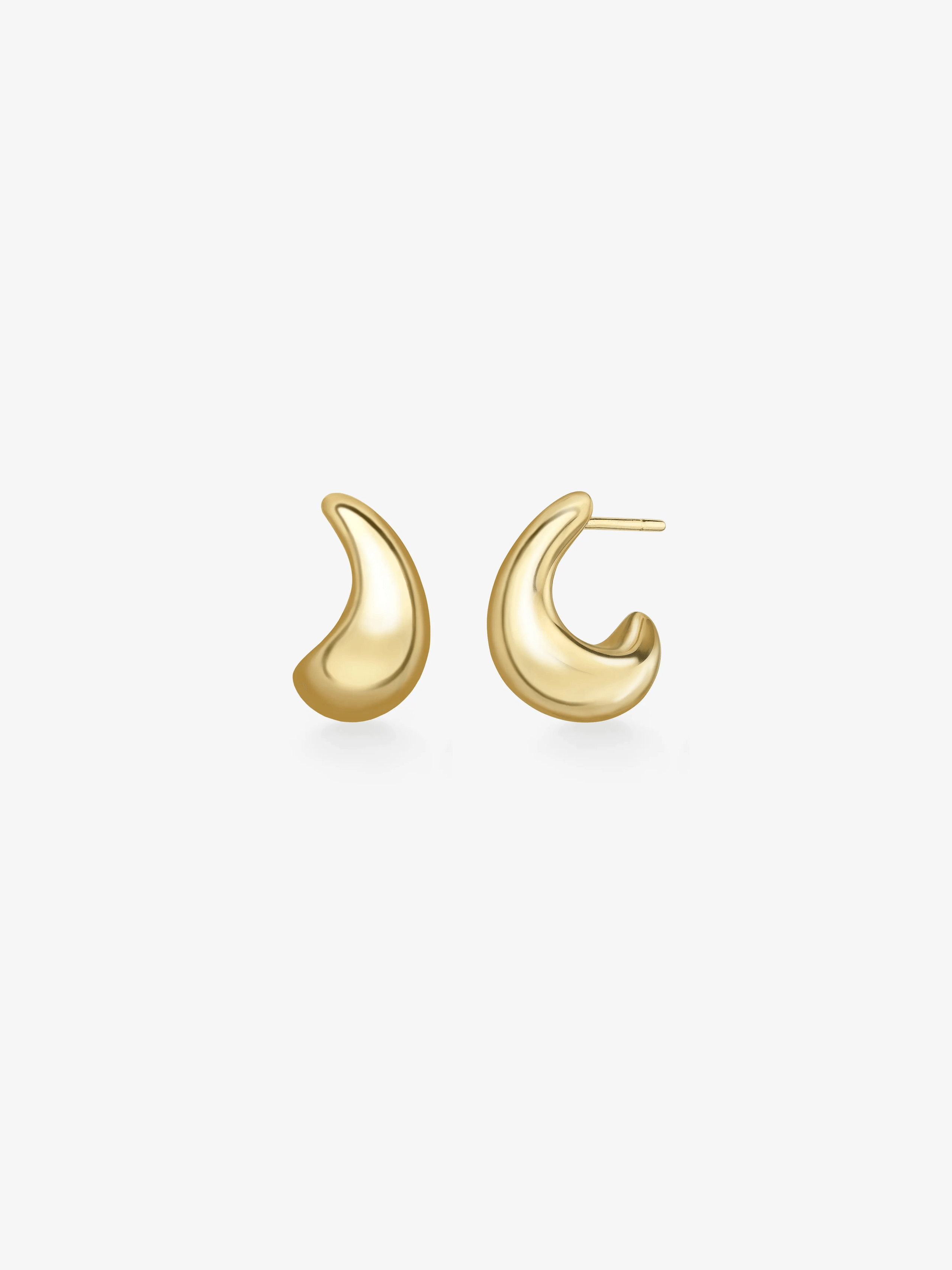 Rush Hour Small 'Til Late Yellow Gold Earrings View 2