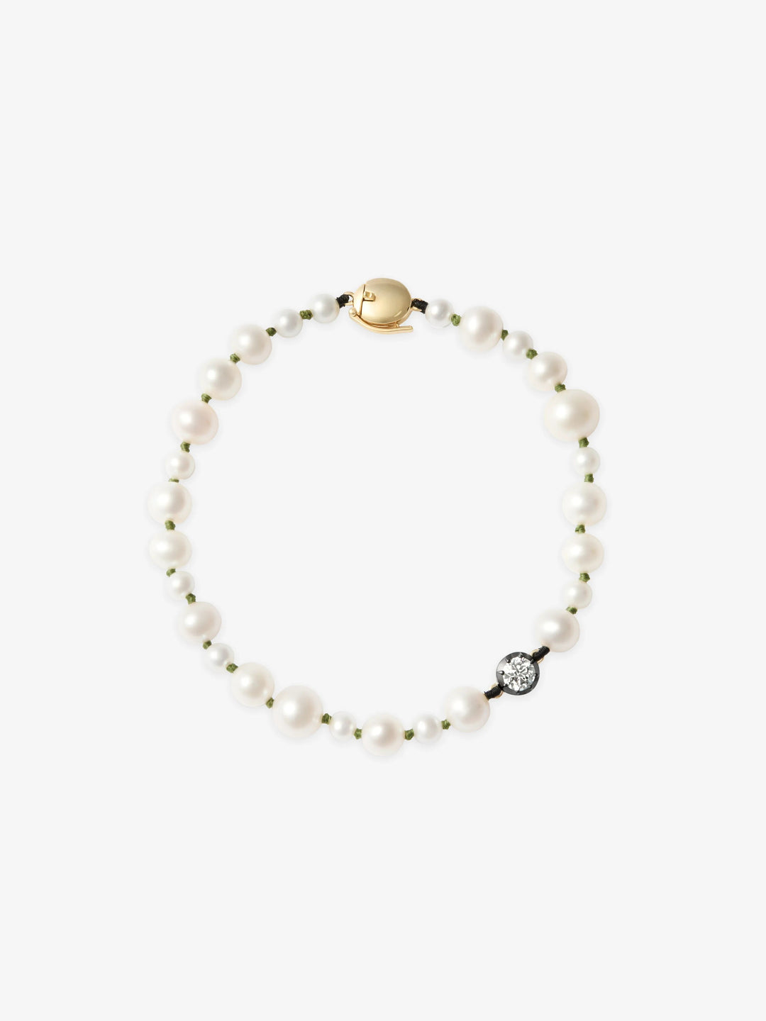 Beaches Pearl & 0.40ct Diamond Bracelet