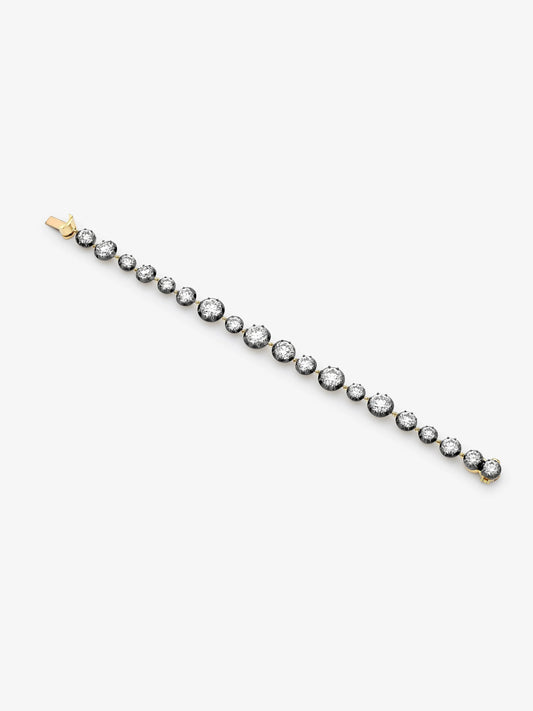 Signature 17ct Diamond Button Back Bracelet View 2