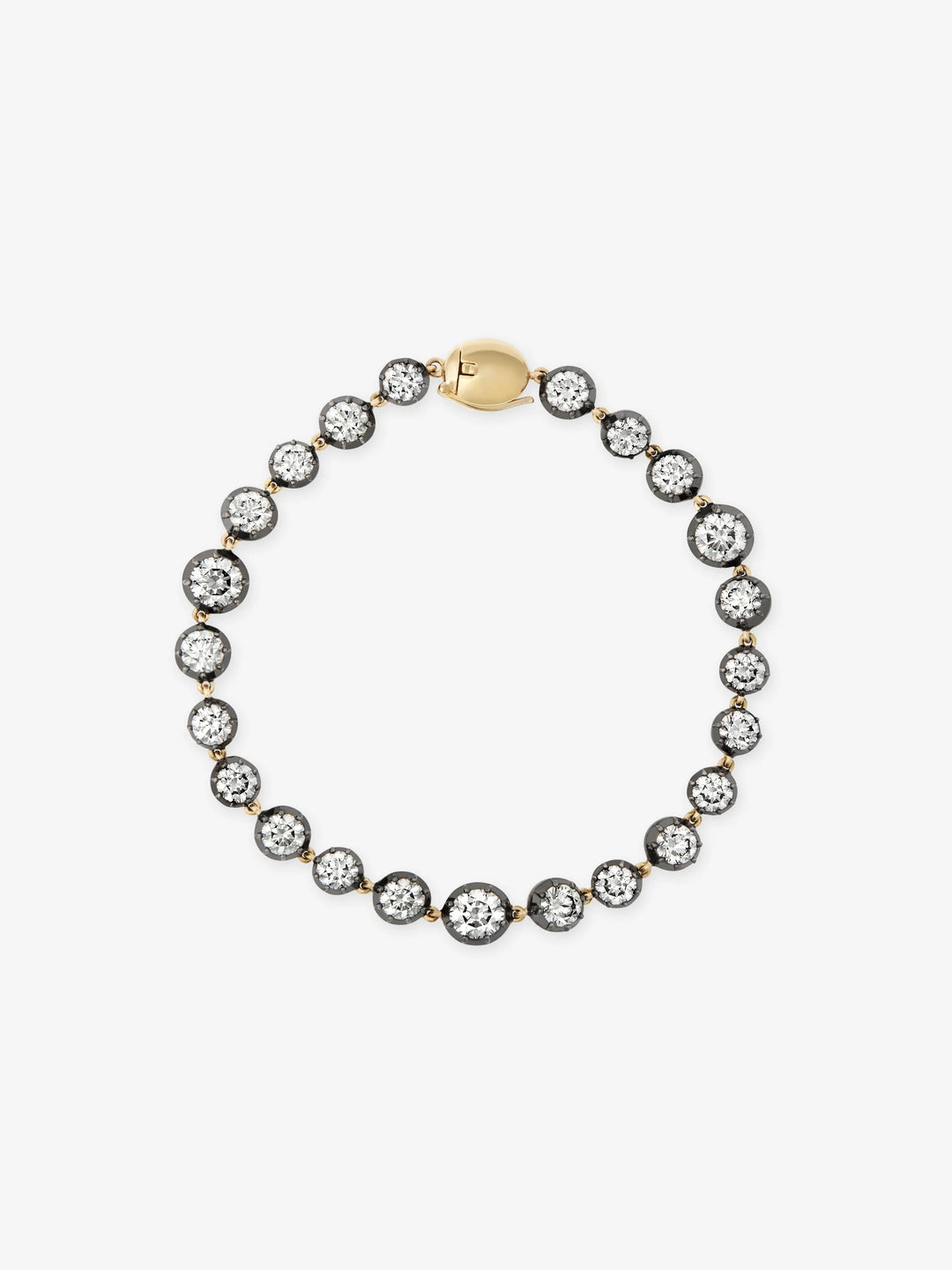 Signature Diamond Button Back Bracelet View 1