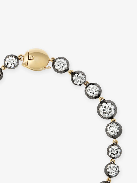 Signature Diamond Button Back Bracelet View 4