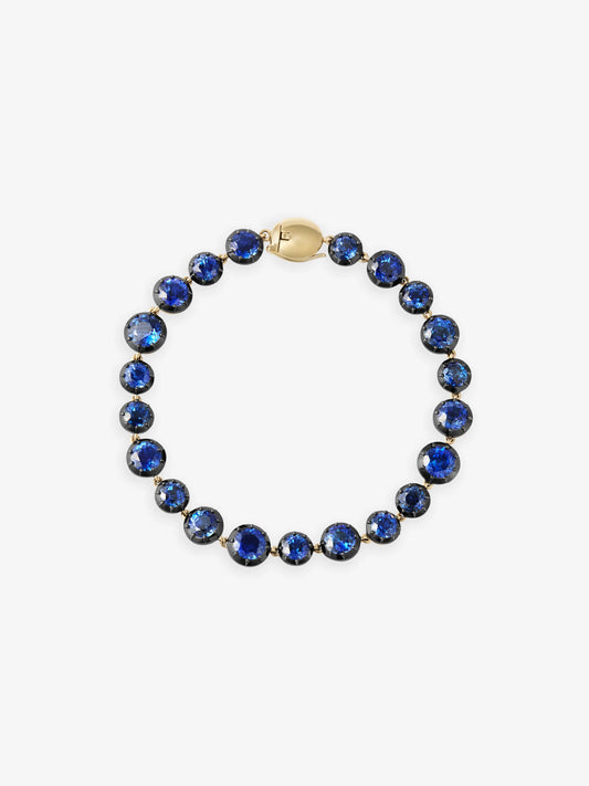 Signature Sapphire Button Back Bracelet