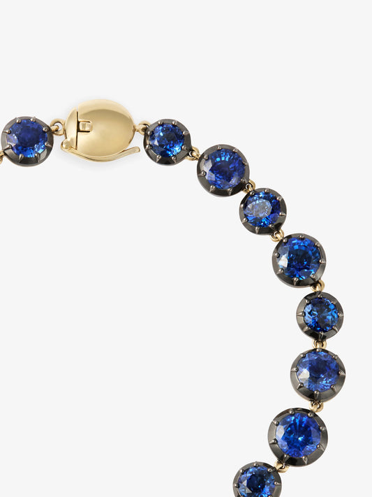 Signature Sapphire Button Back Bracelet View 4