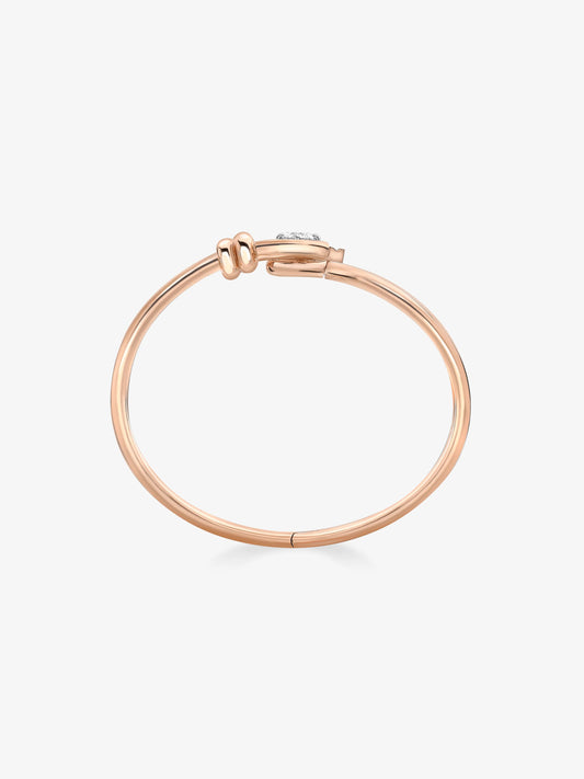 Forget Me Knot 0.80ct Diamond Rose Gold Bangle