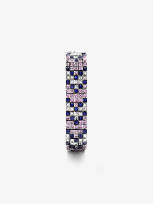 Tapestry Diamond & Sapphire Chevron Bracelet View 2