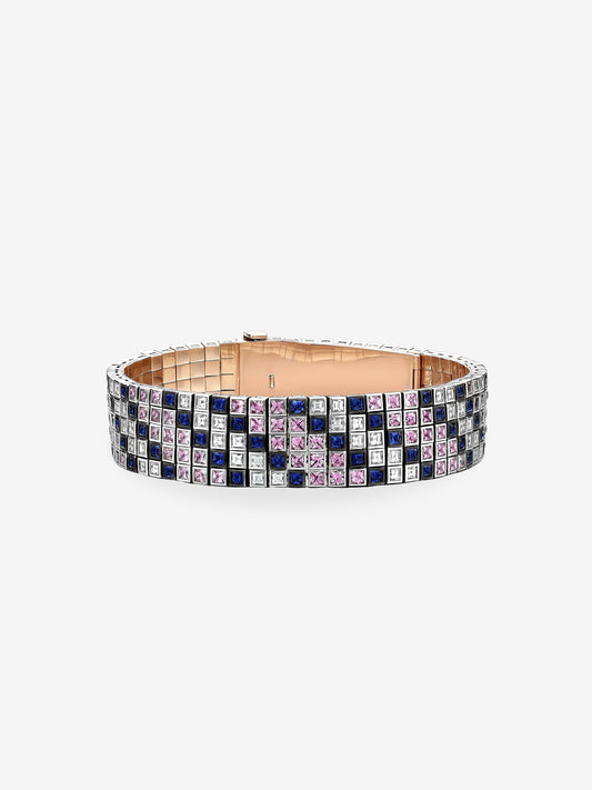 Tapestry Diamond & Sapphire Italic Bracelet