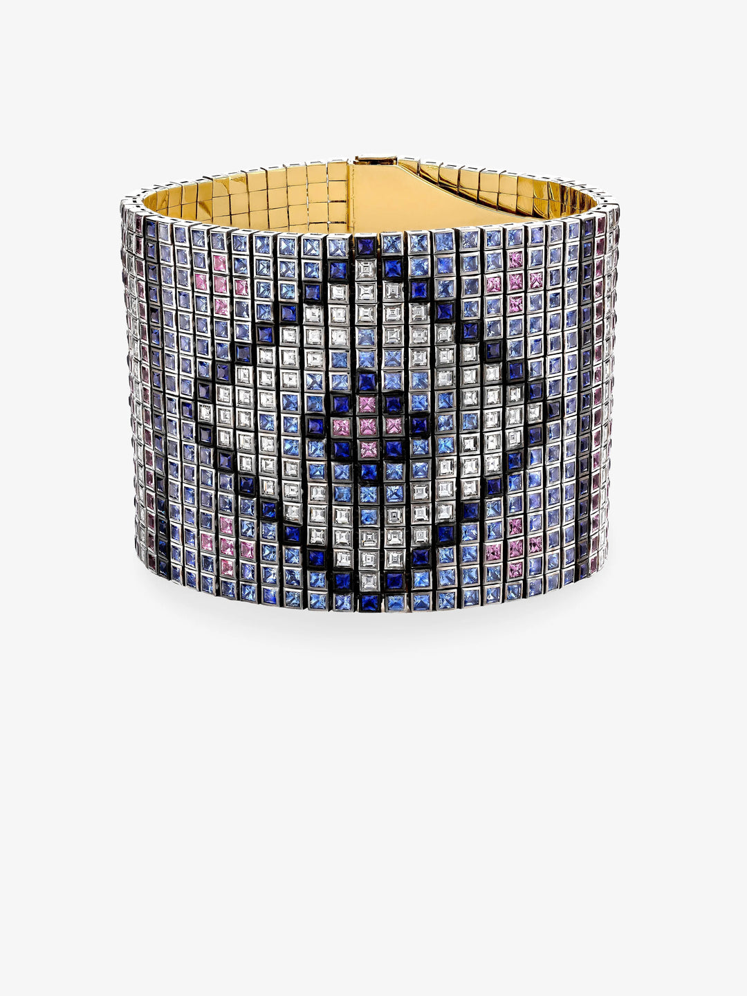 Tapestry Woven Diamond & Sapphire Bracelet