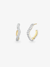 Carmela Diamond & White Gold Spaghetti Hoop Earrings