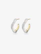 Carmela Carré-Cut Diamond & White Gold Spaghetti Hoop Earrings