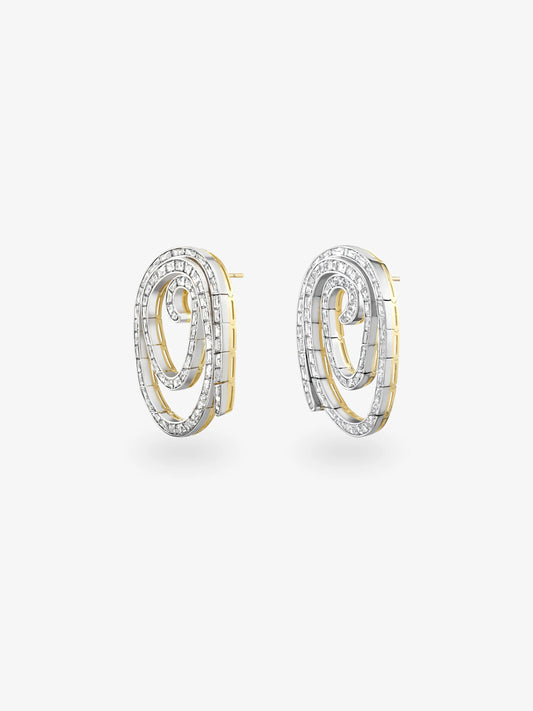 Carmela Diamond Spiral Earrings View 2