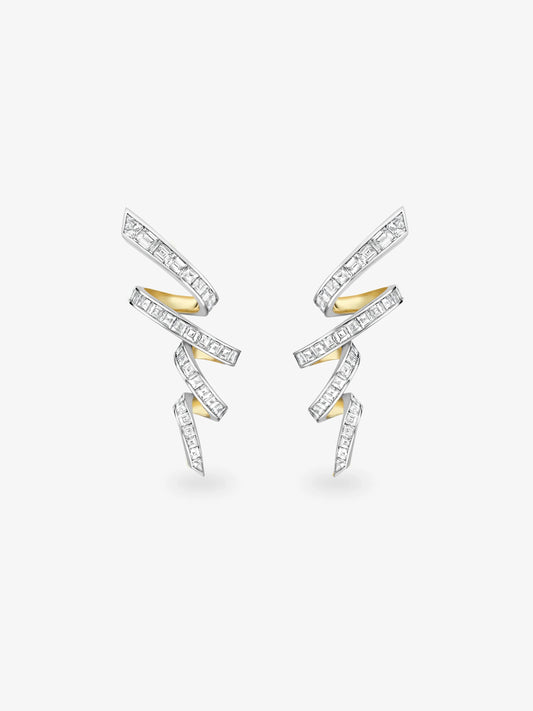 Carmela Diamond Tagliatelle Earrings