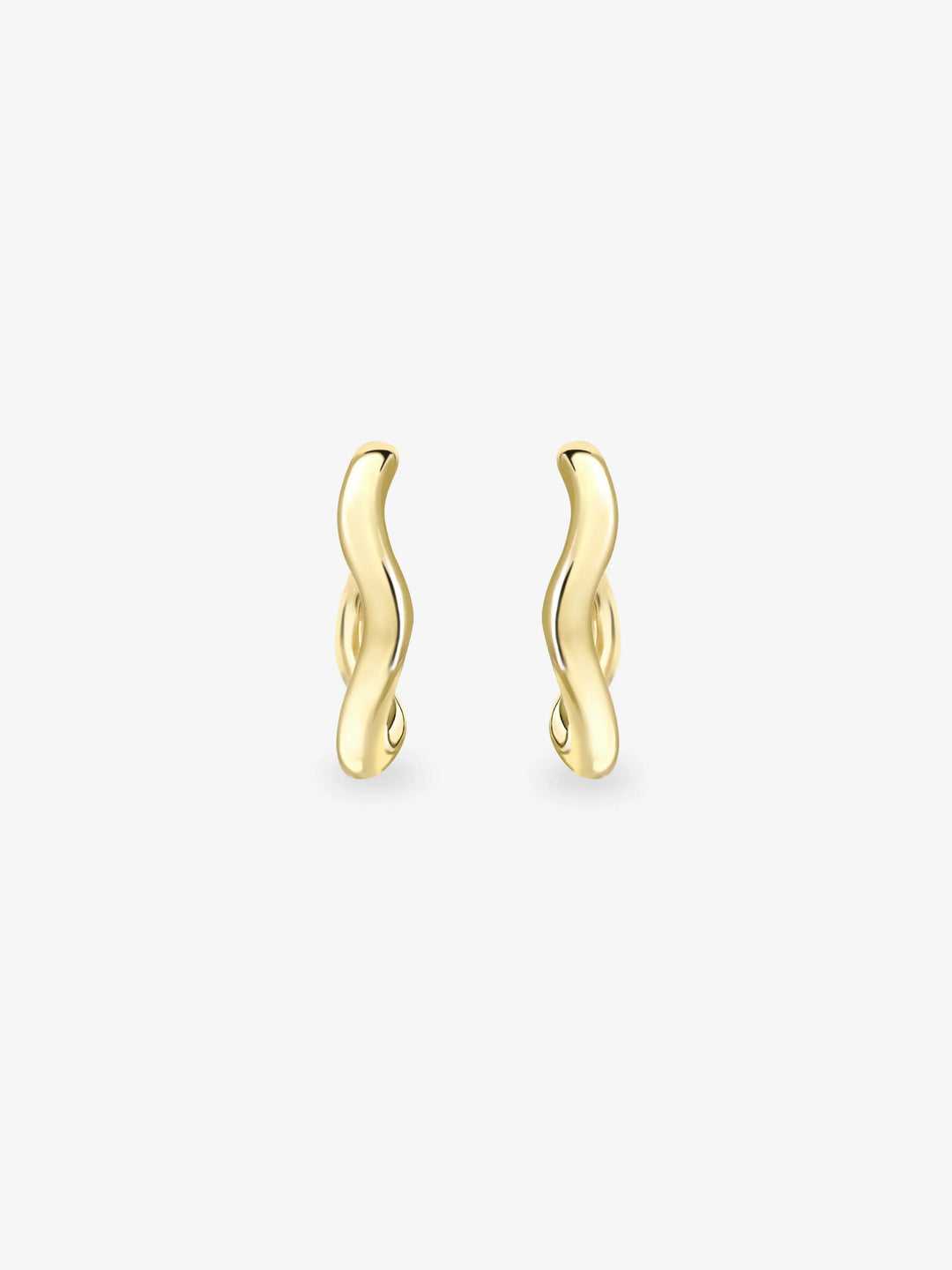 Carmela Gold Spaghetti Hoop Earrings View 1