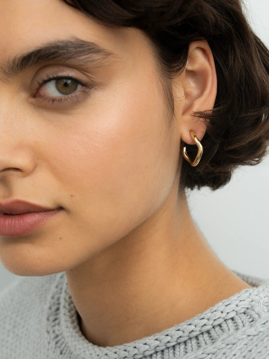 Carmela Gold Spaghetti Hoop Earrings