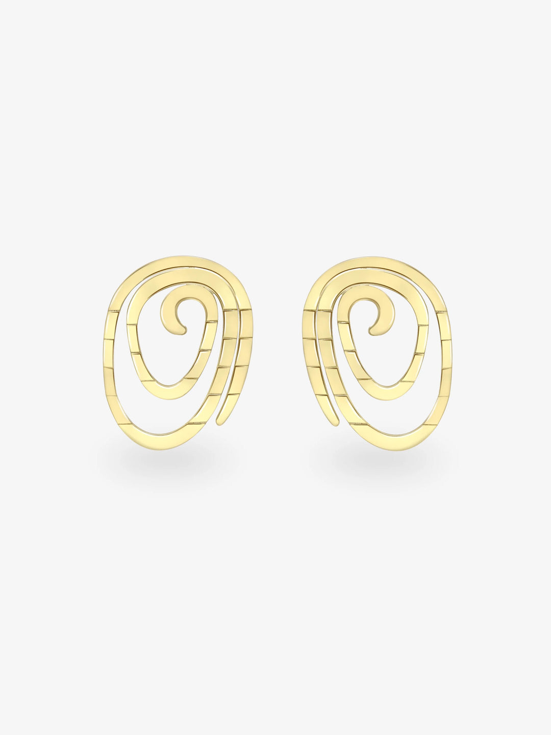 Carmela Gold Spiral Earrings