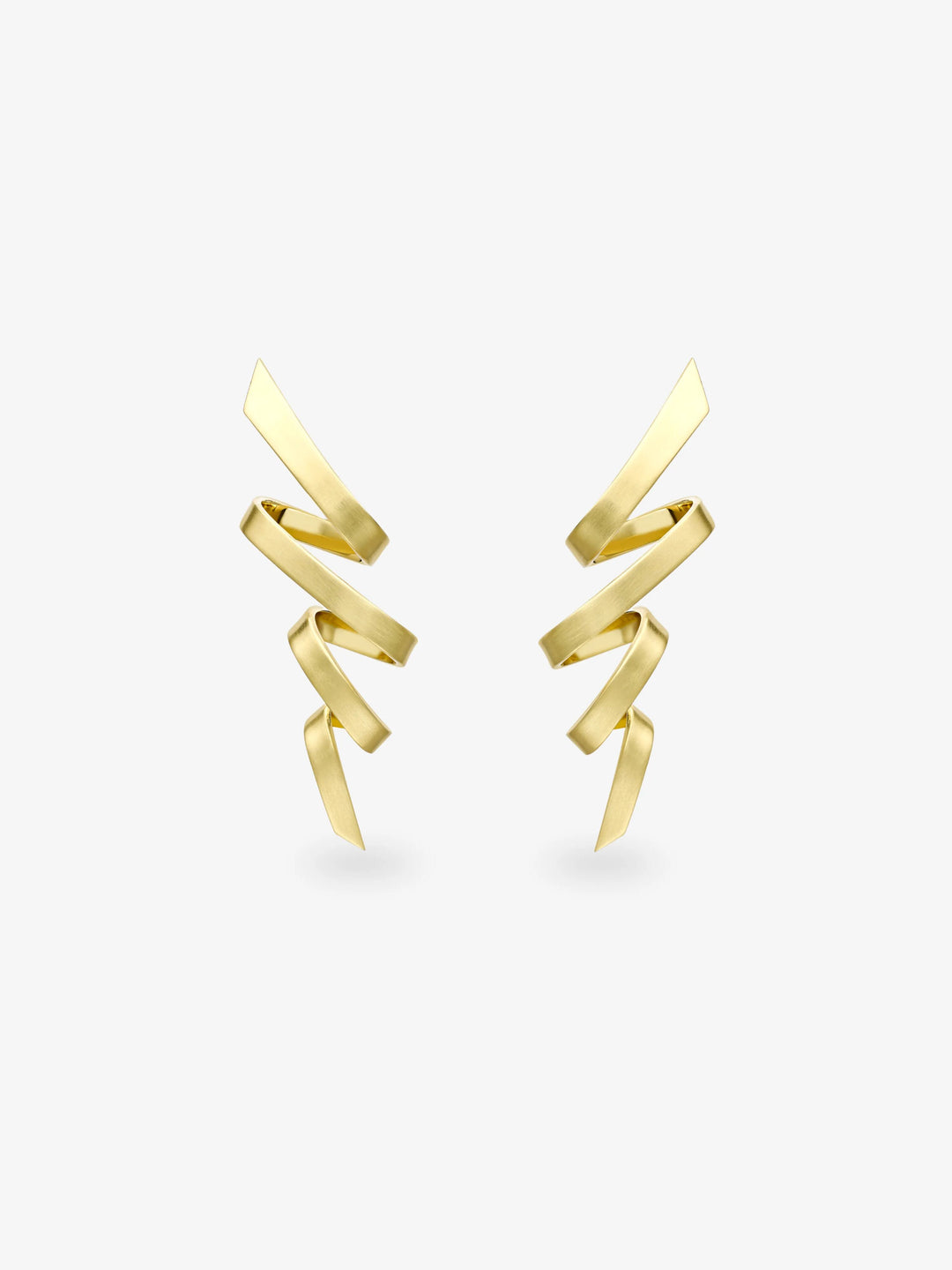 Carmela Gold Tagliatelle Earrings