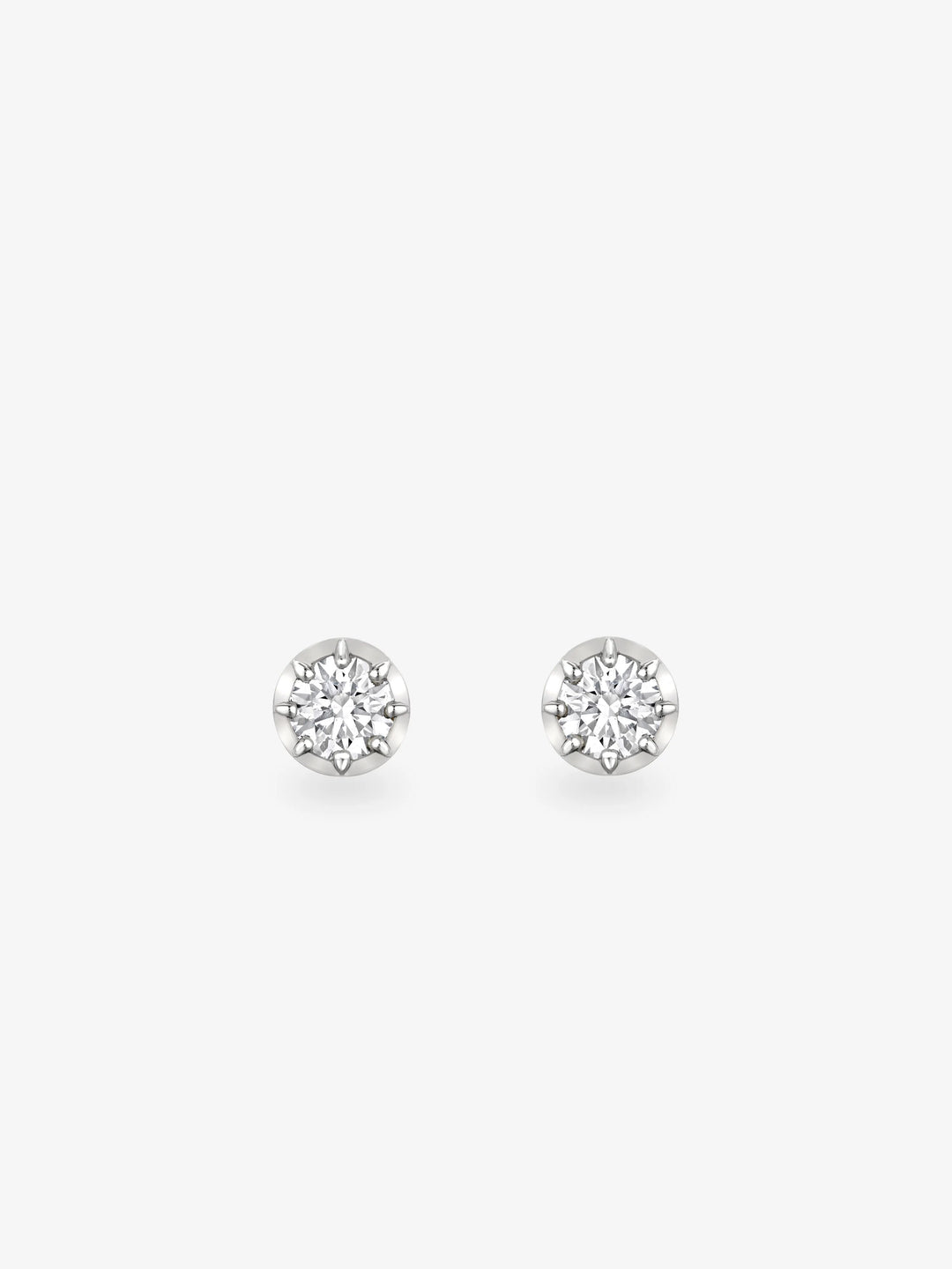 0.20ct Diamond & White Gold Stud Earrings View 1