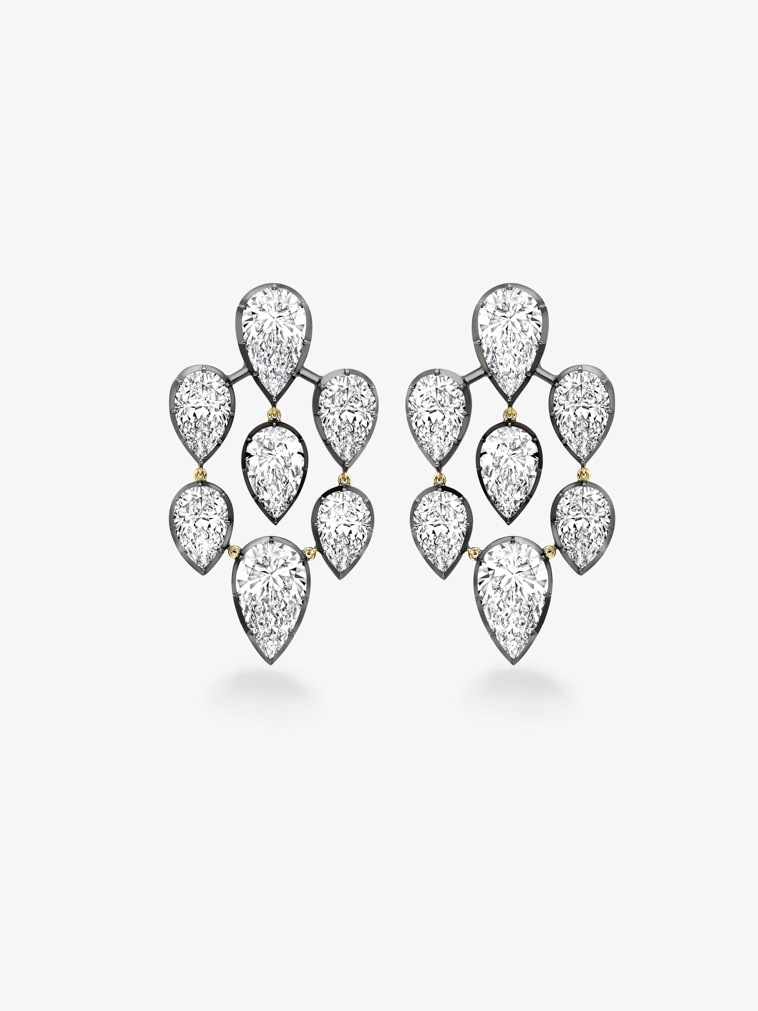 Diamond Chandelier Earrings View 1