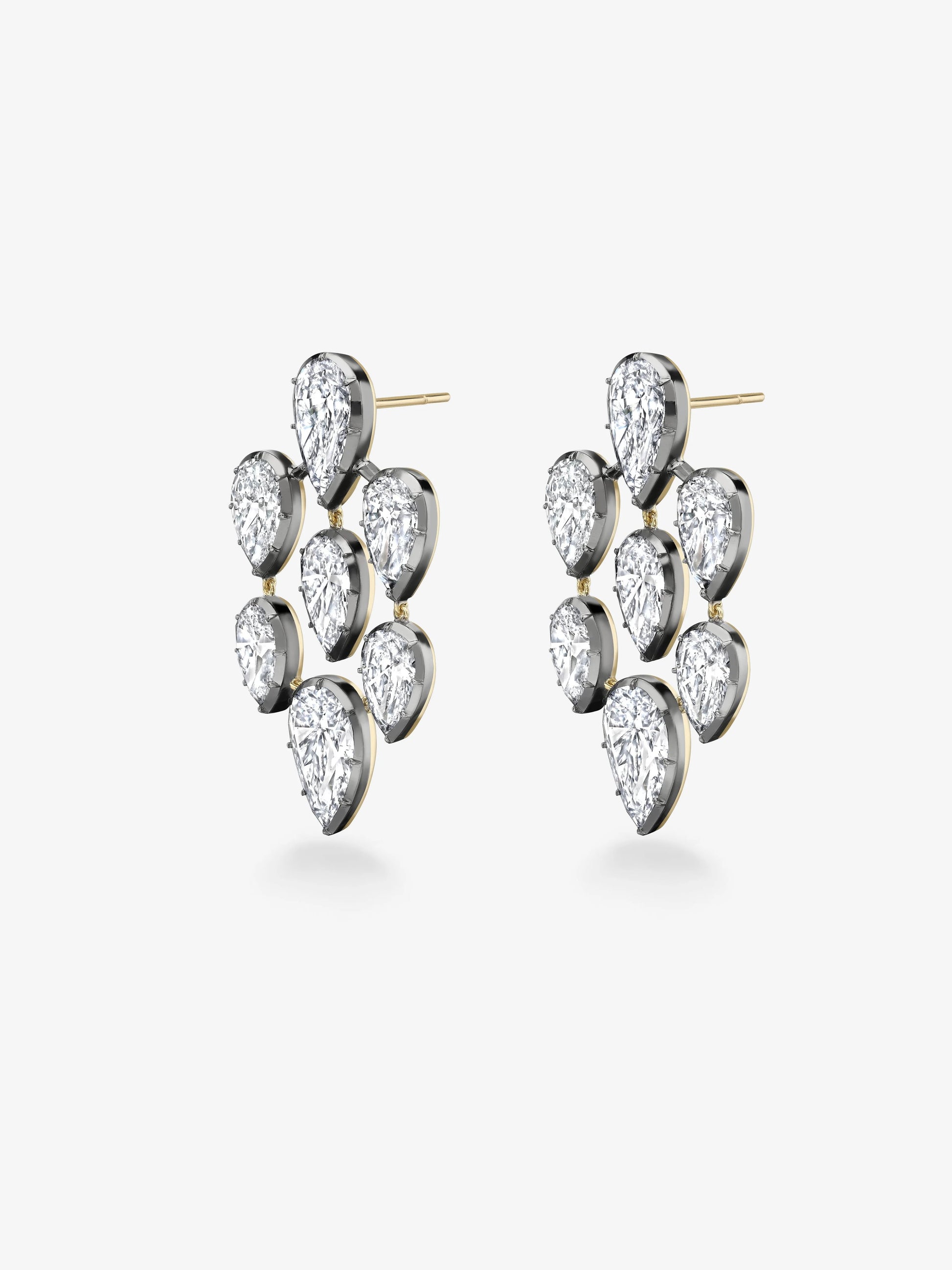 Diamond Chandelier Earrings View 2