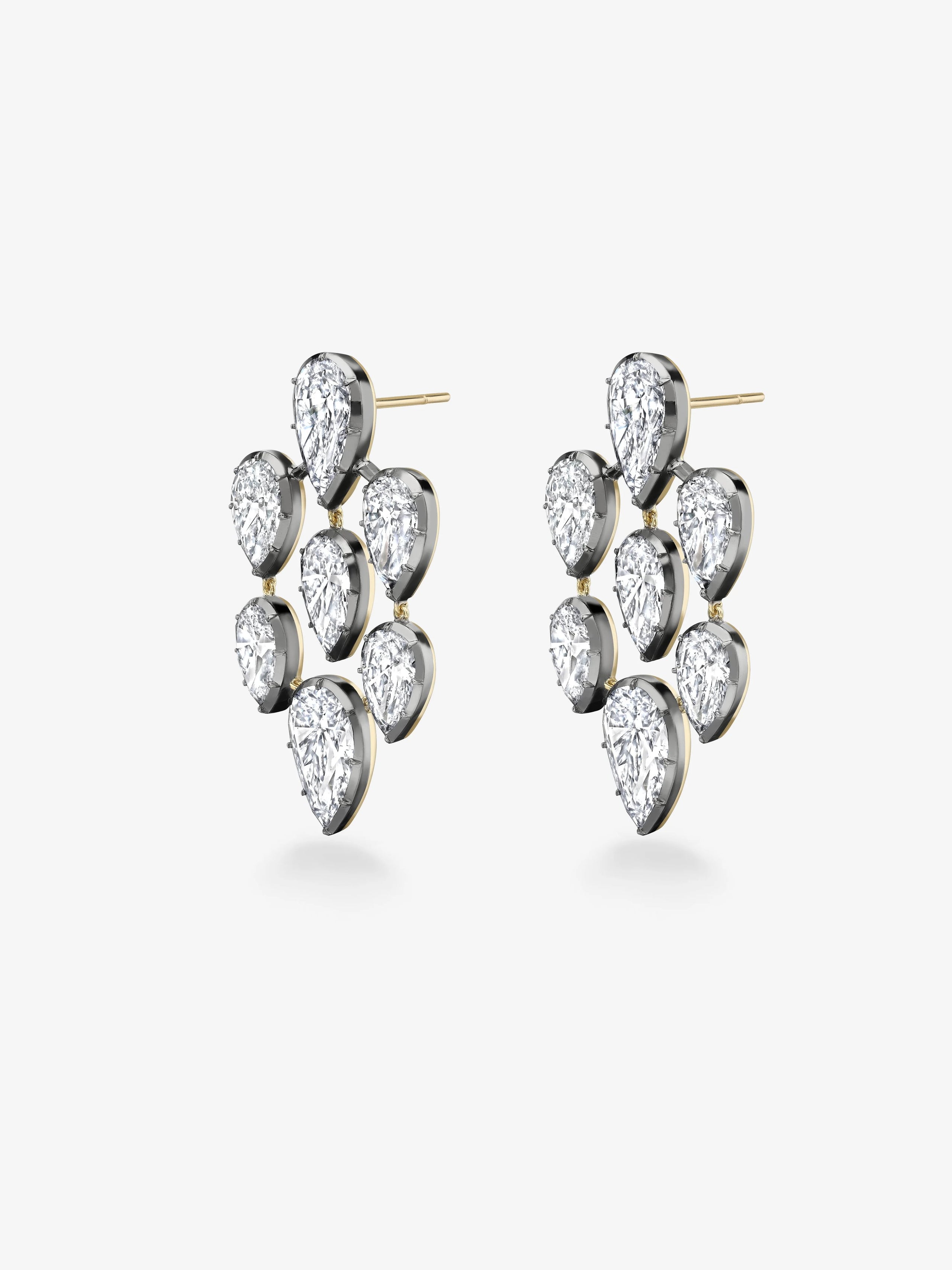 Diamond Chandelier Earrings View 2