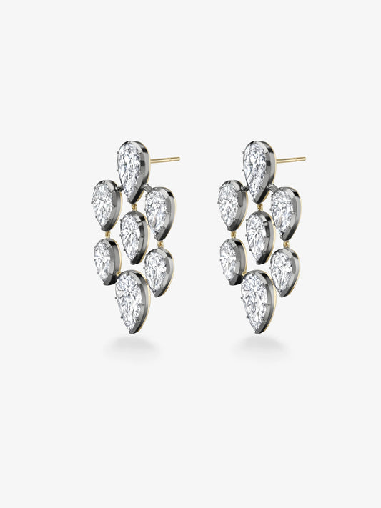 Diamond Chandelier Earrings View 2