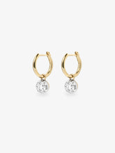 0.20ct Diamond & White Gold Gypset Hoop Earrings