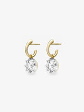 1.50ct Diamond & White Gold Gypset Hoop Earrings