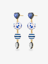 Hello Sailor Double Pearl, Diamond & Sapphire Earrings