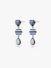 Hello Sailor You're My Anchor Sapphire, Pearl & Diamond Earrings