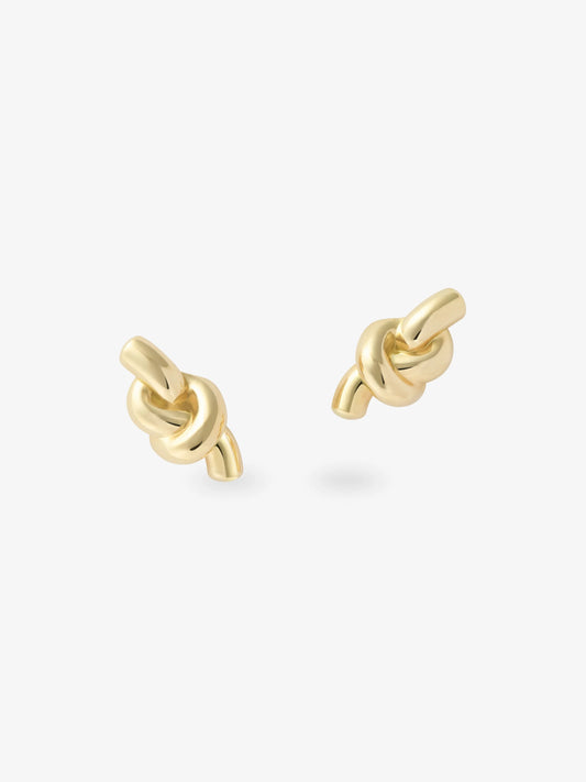 Gold Hitch Knot Earrings