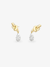 Diamond Hitch Knot Earrings