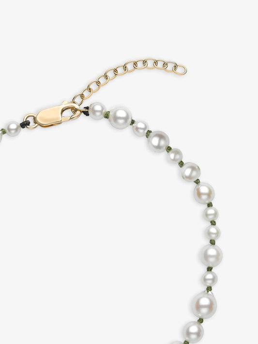 Beaches Pearl & 0.40ct Diamond Anklet