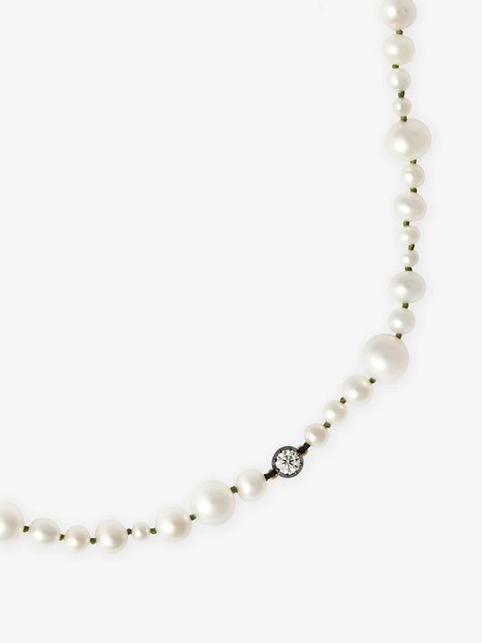 Beaches Pearl & 0.40ct Diamond 16" Necklace