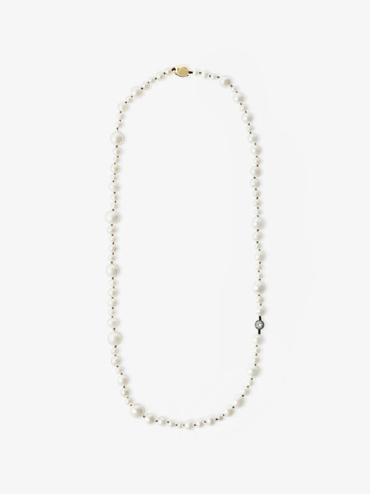 Beaches Pearl & 0.40ct Diamond 21" Necklace