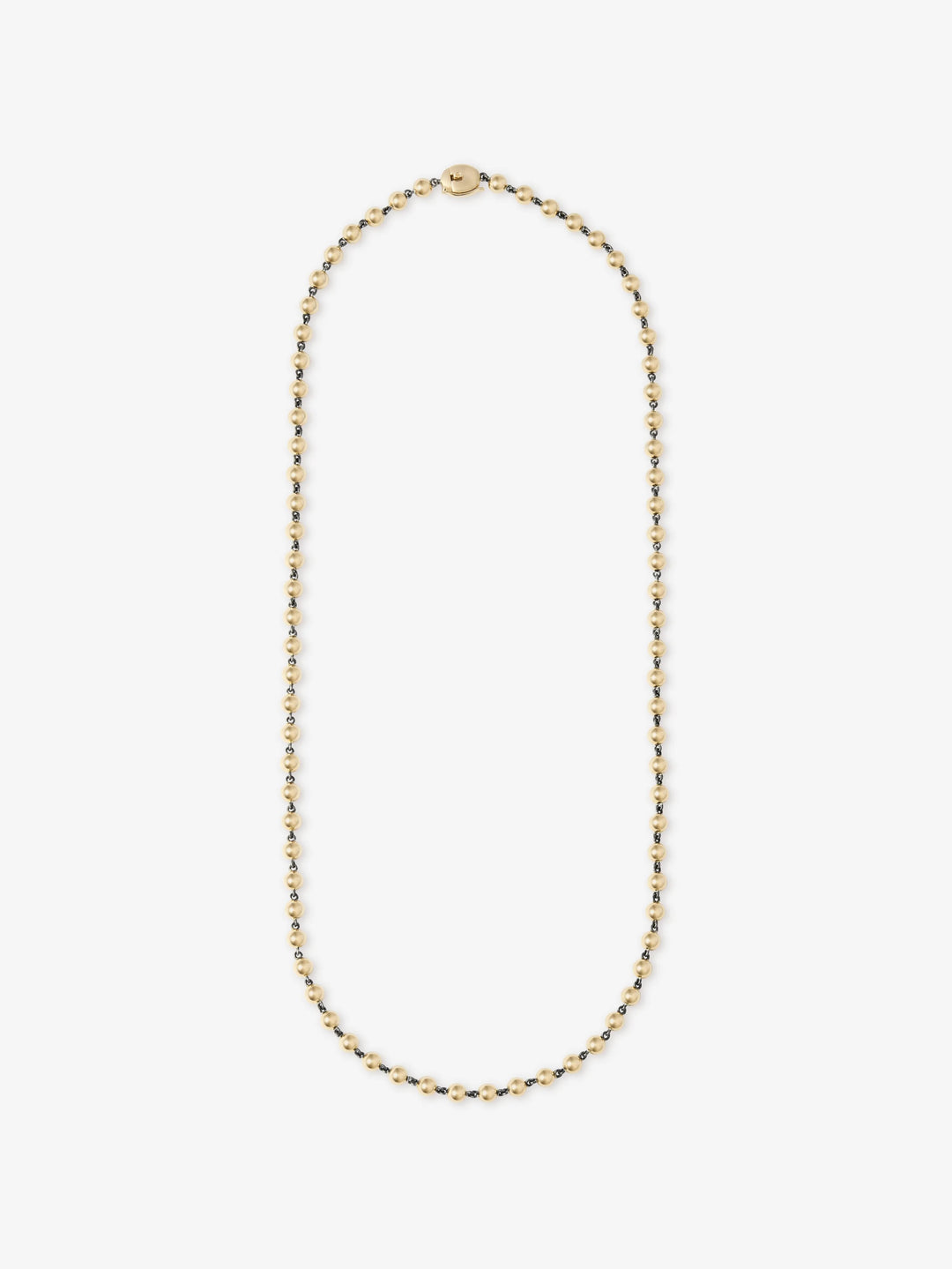 Ball n Chain Yellow Gold 21" Necklace View 1