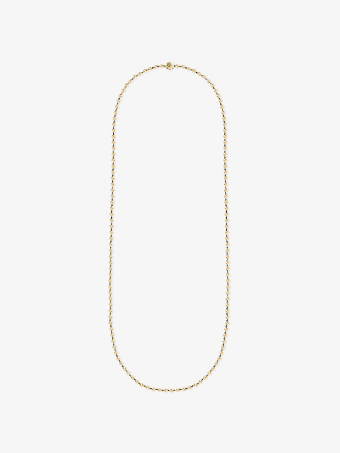 Ball n Chain Yellow Gold 36" Necklace