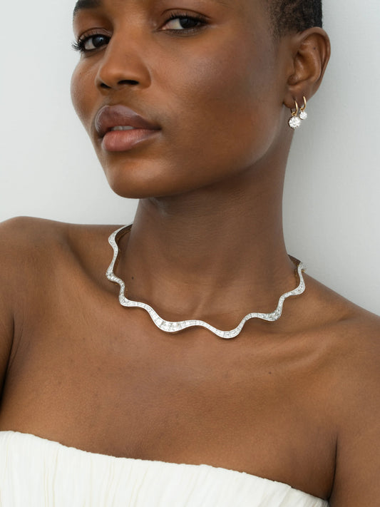 Carmela Diamond Spaghetti Necklace