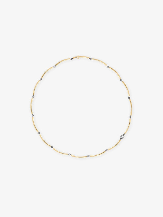 Chi Chi Yellow Gold & Diamond Necklace