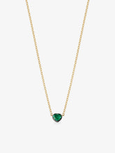 Georgian Cut-Down 0.50ct Heart-Shaped Emerald & Blackened Gold Pendant