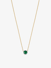 Georgian Cut-Down 0.50ct Round Emerald Pendant