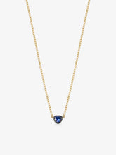 Georgian Cut-Down 0.50ct Heart-Shaped Sapphire & Blackened Gold Pendant