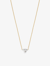 Georgian Cut-Down 0.50ct Heart-Shaped Diamond & White Gold Pendant