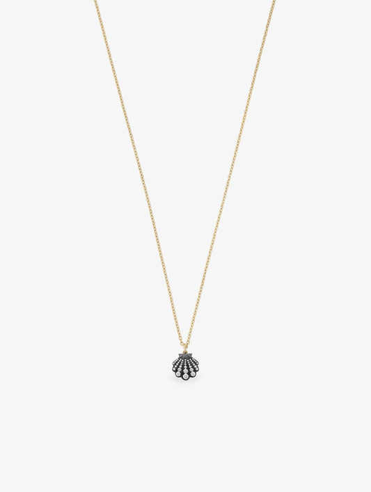 Beaches Mini Shell Diamond Necklace