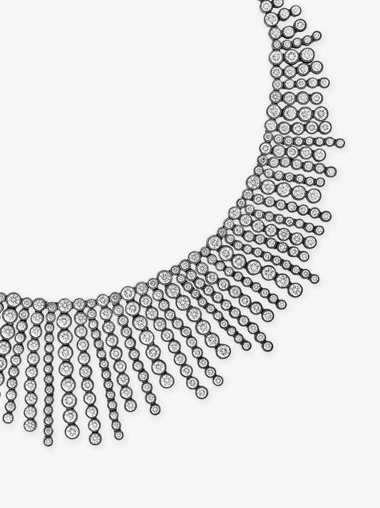 Fringe Diamond Necklace View 2