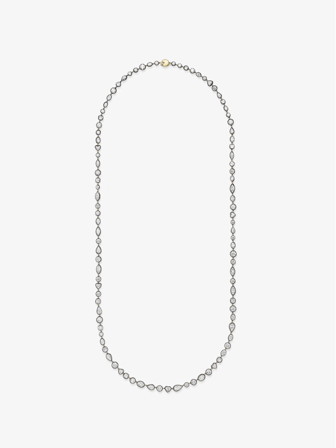 Signature Multi-Shape Diamond Button Back 30.5" Necklace