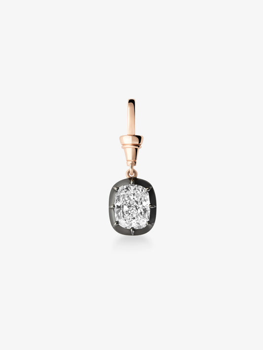 Ball n Chain 2.22ct Cushion Cut Diamond Pendant