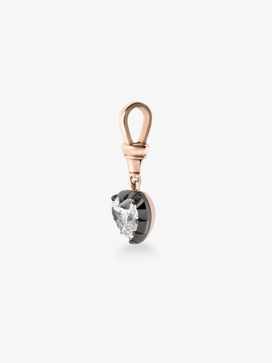 Ball n Chain 3.02ct Heart-Shaped Diamond Pendant