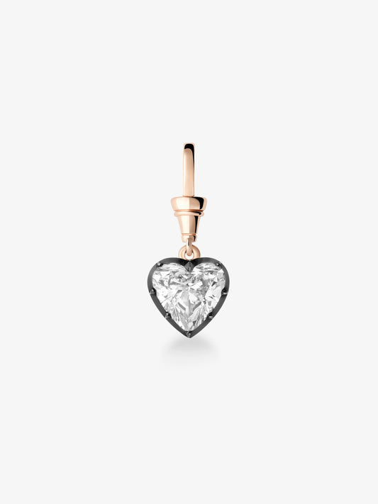 Ball n Chain 5.10ct Heart-Shaped Diamond Pendant