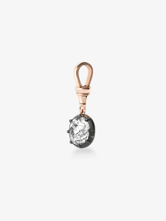 Ball n Chain 3.99ct Old Mine Cut Diamond Pendant View 5