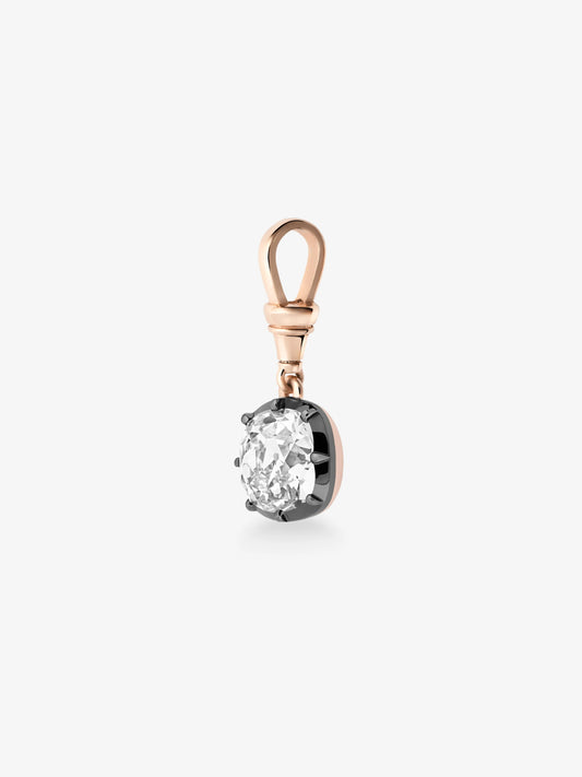 Ball n Chain 5.04ct Cushion Cut Diamond Pendant