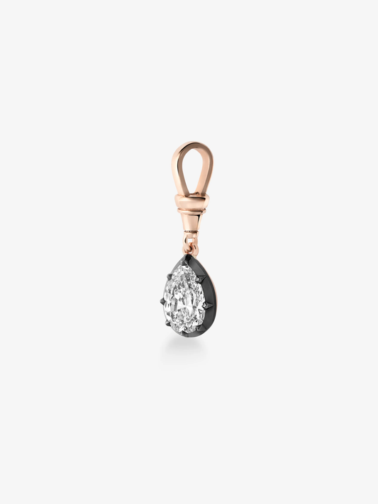 Ball n Chain 1.50ct Pear-Shaped Diamond Pendant View 5